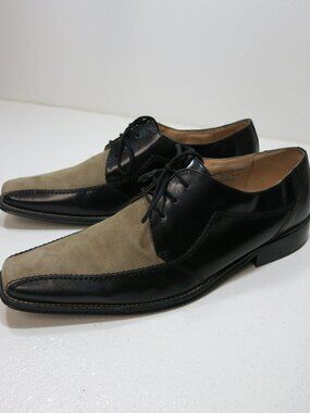 Giorgio Brutini Suede Leather Two Tone Long Toe Dress Oxfords Shoes Sz 12 M